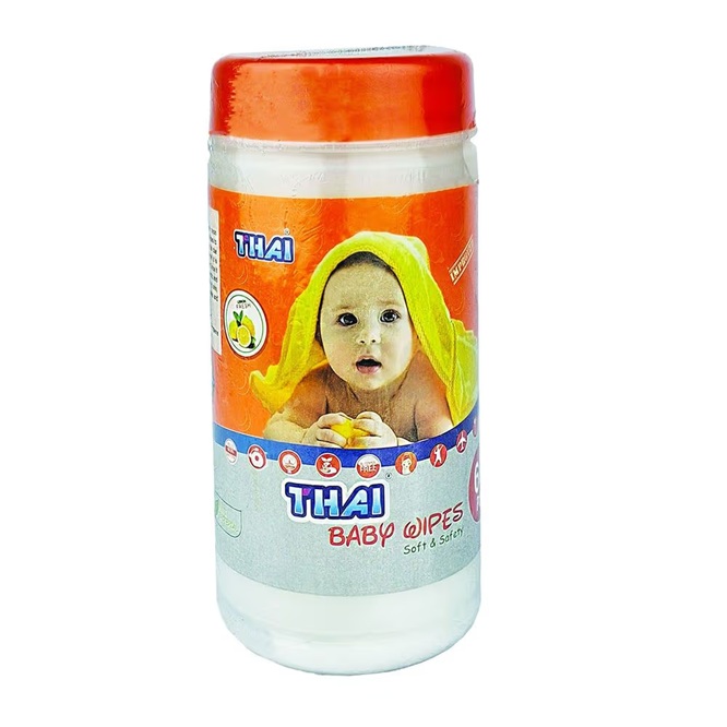 Thai Wet Wipes For Baby Moist Tissue-60 Jar